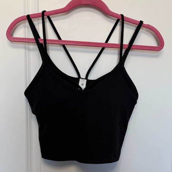 Lululemon Black Align Ribbed Crop Tank - Picture 1 of 6